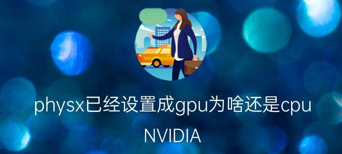 physx已经设置成gpu为啥还是cpu NVIDIA PhysX打不开？